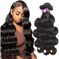 12A Human Hair Bundles 22 24 26 Inch Body Wave 3 Bundles Human Hair 100% Unprocessed Brazilian Virgin Human Hair For Women Natural Black