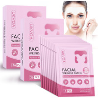Ukvoa Forehead Wrinkle Patches & Smile Line Patches, Overnight Facial Wrinkle Treatment With Hyaluronic Acid, Aloe, Collagen & Vitamin E To Lift Smile Lines For Women 72Pcs
