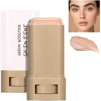 Beauty Balm Serum Boosted Skin Tint, Solid Tinted Serum Boosted Skin Tint Balm, Facial Color Correct, Radiant & Dewy Finish, Face Tinted Foundation, Contour Stick For Face Makeup (#05)