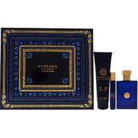 Versace Dylan Blue By Versace For Men - 3 Pc Gift Set 3.4Oz Edt Spray,0.3Oz Edt Spray,5.0Oz Bath And Shower Gel