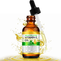 Pure Vitamin E Oil, 75,000 Iu Ultra Concentrated & Natural For Stretch Mark/Scars Treatment, Smoothing & Moisturizing Skin & Hair & Cuticles, Cold Pressed/Hexane Free/Non-Gmo, 60Ml/2Fl Oz