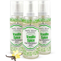Tom's River Fine Fragrance Body & Hair Mist | Vanilla Spice Scent (Pack Of 3) | For Daily Use | Travel-Friendly | 2 Fl Oz/ 60Ml Per Bottle