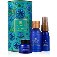 Spa Ceylon De-Stress Wellness Trio Set | Holistic Spa Essentials For Calming Skin Care | Spa Gift Baskets | Natural Ingredients | Body Gifts Set