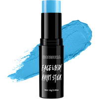 Bobisuka Light Blue Face Body Paint Stick Washable Water-Based Face Paint Makeup Stick For Halloween Corpse Bride, Sally, Avatar, Skeleton, Skull, Smurf, Cosplay, Sfx, Sports Eye Black & Costume Party