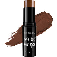 Bobisuka Brown Face Body Paint Stick Washable Water-Based Face Paint Makeup Stick For Halloween, Skeleton, Skull, Camo, Hunting, Cosplay, Sfx, Sports Eye Black & Costume Party