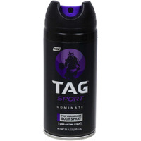 Tag Sport Body Spray 3.5 Oz Dominate (4 Pack)