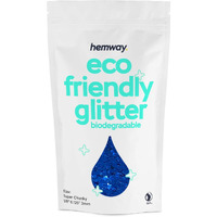 Hemway Eco Friendly Biodegradable Glitter 100G / 3.5Oz Bio Cosmetic Safe Sparkle Vegan For Face, Eyeshadow, Body, Hair, Nail And Festival Makeup, Craft - Super Chunky (1/8"" 0.125"" 3Mm) - Sapphire Blue