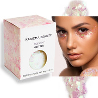 Iridescent Chunky Glitter Large 30G // Karizma Beauty // Cosmetic Glitter Face Body