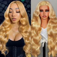 Shciyair Honey Blonde Wig Human Hair 13X4 Body Wave Lace Front Wigs Human Hair Pre Plucked Blonde Wig Human Hair 200 Density Real Hair Wigs For Women 24 Inch