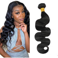 Body Wave Bundle Natural Black Human Hair Bundle 100% Unprocessed Virgin Hair Brazilian Double Weft Extensions 20 Inch For Women