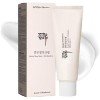 Relief Sun Organic Sunscreen Spf 50+ Pa++++ - Lightweight Korean Uv Protection For Face - Rice And Skin-Balancing Probiotics - 50 Ml / 1.69 Fl Oz