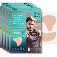 Sun Patch 4Pk, Reusable Under Eye Uv Protection For Golf, Hiking, Driving, Outdoor Sports | Cooling Sunblock Patches, Scar & Sun Damage Protection (Sports 4Pk (Beige))