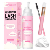Whipped Lash Cream Shampoo Unscented Foam Cleanser | 100Ml Eyelash Extension Cleaning Bath Kit | Salon&Home Use