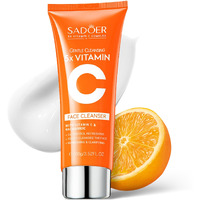 5X Vitamin C Face Cleanser 100G ,Sadoer Facial Cleanser Niacinamide & Hyaluronic Acid, Gentle Pore Refining Daily Wash For Oily &Dull Skin,Clear,Oil Balancing, Popular Skincare Gift Women