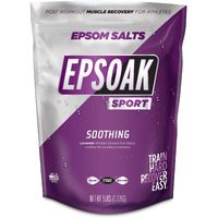 Epsoak Sport Lavender Epsom Salt For Athletes - 5 Lbs. Soothing Therapeutic Soak With Lavender Essential Oil