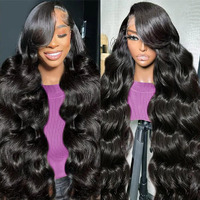 13X6 Body Wave Lace Front Wigs Human Hair Hd Lace Frontal Wigs Human Hair Pre Plucked For Women Natural Black Wig Glueless Body Wave Wig 24Inch