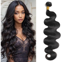 28 Inch Body Wave Bundle 12A Human Hair Body Wave Bundles 100% Unprocessed Brazilian Virgin Hair Soft And Full Human Hair 1 Bundle Natural Black Weave Hair Extensions