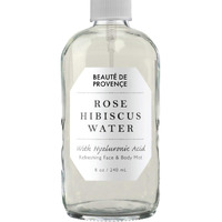 Beaute De Provence Rose Water Spray For Face & Body Refreshment With Moisturizing Hyaluronic Acid And Hibiscus Water | Instant Hydration, Cooling, Calming & Conditioning (8 Fl Oz)