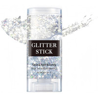 Melemando Body Glitter Stick 7 Colors Holographic Mermaid Sequins Chunky Face Glitter Stick Singer Concerts Or Music Festival Rave Glitter Makeup For Face/Body/Hair/Eyes/Lip (07 Mermaid)