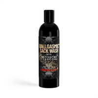 Derm Dude Ballgasmic Ball Wash For Men - Anti-Chafing Body Wash With Activated Charcoal For Private Parts | Antibacterial Groin Cleanser & Odor Control Shower Gel - Strawberry Scent, 8Oz