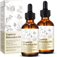 Cyperus Rotundus Oil For Hair Removal, Natural Nut Grass Cyperus Oil For Reducing Body Hair Growth, Moisturizes & Soothes Skin, Suitable For All Skin Types (Pack Of 2-4.04 Fl.Oz)