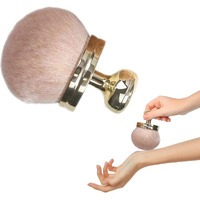 Body Makeup Brush Extra Large Oval Self Tanning Brush Multipurpose 74Mm Wide-Headed Self Tanner Kabuki Sunscreen Brush For Legs Body Sunless Tan Streak Free Applicator(Gold)