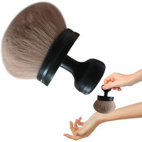 Body Makeup Brush Extra Large Oval Self Tanning Brush Multipurpose 74Mm Wide-Headed Self Tanner Kabuki Sunscreen Brush For Legs Body Sunless Tan Streak Free Applicator(Black)