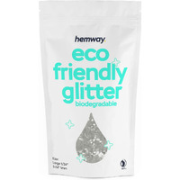 Hemway Biodegradable Glitter Eco Friendly - 100G/3.5Oz Bio Cosmetic Safe Sparkle Vegan For Face Eyeshadow Body Hair Festival Makeup Craft - Super Chunky (1/8"" 0.125"" 3Mm) - White Iridescent