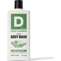Duke Cannon Supply Co. Mens Thick Body Wash - Free Of Sulfate, Paraben, & Phthalates Leaving Skin Soft And Hydrated - High Viscosity Odor Protection - Long Lasting Freshness - High Country (18Oz)