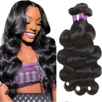 12A Human Hair Bundles Body Wave Bundles Human Hair 100% Unprocessed Brazilian Virgin Hair 3 Bundles Human Hair For Women 16 18 20 Inch Natural Black