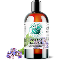 Bella Terra Oils - Organic Borage Seed Oil 16 Oz - Unveiling The Power Of Gla & Vital Vitamins, Pure Nourishment, Elevate Every Skin Care Routine