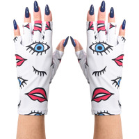 Maniglovz - The Original Upf 50+ Uv Light Protective Nail Gloves | Gel Manicure Gloves And Anti Uv Fingerless Gloves For Women | Can Be Used As Sun Protection Gloves For Driving | Lipstick And Lashes
