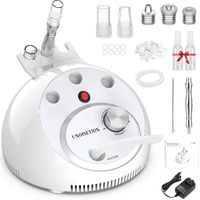 2 In 1 Desktop Blackhead Remover Vacuum, Pore-Safe Blackhead Remover Tools, 80 Kpa Adjustable Suction, Salon-Grade At-Home Facial Pore Vacuum For Blackheads & Exfoliation, White