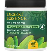 Desert Essence Tea Tree Facial Cleansing Pads 100 Pads Container