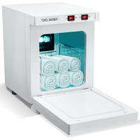 Soiiw Towel Warmer, 5L Hot Bath Towel Warmer Cabinet Heating Use Ideal For Facial Spa, Hair Beauty, Salon And Home (White)