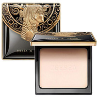 Zeesea Pressed Powder The British Museum Egypt Series Long Lasting Oil Control Facial Finishing Brighten Setting Powder Multi-Use Foundation (#01 Ivory White)