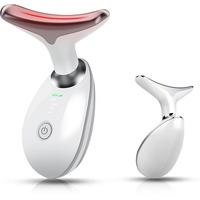 Face And Neck Massager Light Therapy, Face Massager Tool For Women, 7 Color Face Neck Massager, Face Sculpting Tool, Facial Massager Face Lift Device, True Beauty Glow Facial Massager