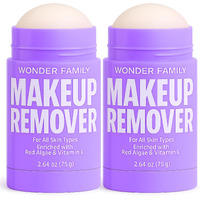 Cleansing Gel Makeup Remover Stick - Melt Cosmetics With Travel Size Facial Cleanser For Sensitive Skin - Cleansing Balm - Clean Makeup Travel Face Cleanser Balm - Paraben, Sulfate Free, 2 Pack