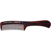 Speert #19 Handmade Wide Tooth Rake Comb Tortoise Havana Acetate Large Handle Thick Coarse Curly Hair Detangling Parting Grooming Teasing Hair Styling Hairdresser Barber Hairdressing Wet Dry Pocket