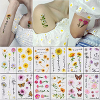 Temporary Tattoo, Waterproof Colorful Temporary Tattoos Fake Tattoos That Look Real And Last Long Tattoo Stickers Watercolor Mixed Style Body Art Temporary Tattoos For Women Girls Kids