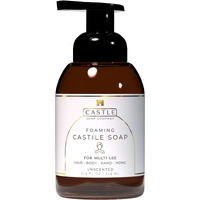 Castle Soap All-Purpose Foaming Castile Soap | Multi-Use Cleanser For Hair, Body, Hands & Home | Nourishing Coconut Oil Formula | Sensitive Skin Friendly | Hydrating Lather | 11.5 Oz | Unscented