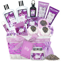 Bath & Body Gift Set For Mothers Day - Luxury 18-Piece Spa Gift Basket For Women, Pampering Bath Set With Bath Bomb | Christmas, Birthday Gifts, Perfect Holiday Gift For Her & Mom All Occasions