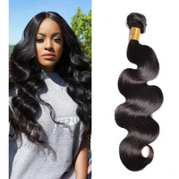 Heiowuio Body Wave Brazilian Remy 1 Bundles Hair Extensions For Women Weaves Double Weft Human Bundles 24 Inch
