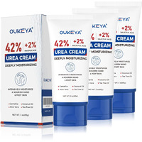 Oukeya Urea Cream 42 Percent With 2% Salicylic Acid Tube 3 Oz, Foot & Hand Cream For Dry Cracked, 40 Per Urea Lotion For Feet Maximum Strength, 3 Pack