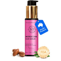 Np Natures Philosophy Moroccan Argan Oil - Hair Serum Organic, Anti-Frizz, Repairs Damaged Hair, Adds Shine For All Hair Types Aussie Allergy-Free Moroccan Oil Hair Products 1.69 Fl Oz