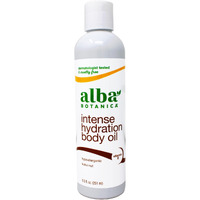 Alba Botanica Intense Hydration Body Oil, With Kukui Nut And Vitamin E, 8.5 Fl Oz
