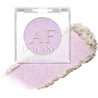 Highlighter Makeup Palette, Long Lasting New Formula, Translucent Purple Shimmer, Sheer White Base, Ideal For Face And Body Contour And Cheek Highlight (#02) Translucent Purple Shimmer