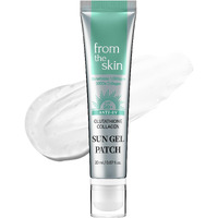 From The Skin Glutathione Collagen Sun Gel Patch - Transparent Gel To High Adhesion Invisible Uv Shade Patch - Uva/Uvb Block For Outdoor Activities - For All Skin Types And Tones, 0.67 Fl.Oz.