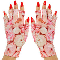 Maniglovz - The Original Upf 50+ Uv Light Protective Nail Gloves | Gel Manicure Gloves And Anti Uv Fingerless Gloves For Women | Can Be Used As Sun Protection Gloves For Driving | Jour De Fleur