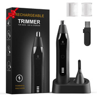 Selouj Ear And Nose Hair Trimmer For Men, 2025 Professional Painless Usb Rechargeable Eyebrow & Facial Electric Hair Trimmer For Men Women, Powerful Motor, Dual Edge Blades, Ipx7 Waterproof Easy Clean
